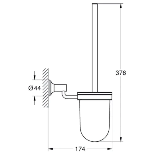 Йоржик для унітазу Grohe Essentials Authentic (40658001) фото 1