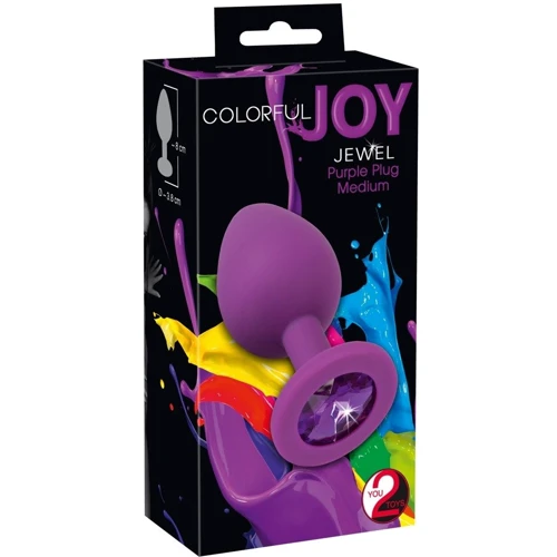 Анальная пробка Orion - Colorful Joy Jewel Purple Plug Medium