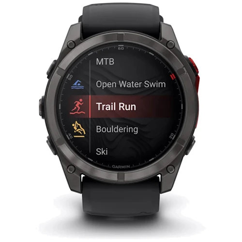 Смарт-часы Garmin Fenix 8 Pro MicroLED 51mm Sapphire Carbon Grey DLC Titanium with Black/Pebble Grey Silicone Band (010-03380-01)