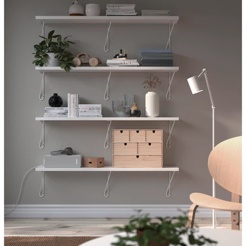 Настінна полиця ІКЕА BERGSHULT/FÖRLÄGGARE 120х20 см білий (795.626.86): Виробник Ikea