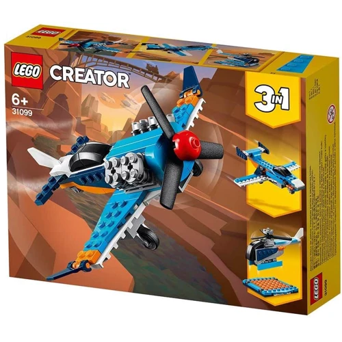 Конструктор LEGO Creator Винтовой самолёт (31099): Количество деталей, шт. 128