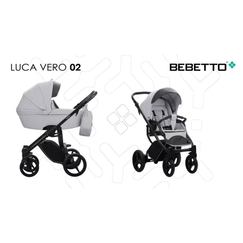 Универсальная коляска 2 в 1 Bebetto LUCA VERO (02) серый (503.34.18.002)