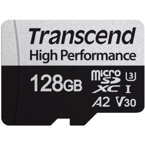 Карта памяти Transcend 128GB microSDXC Class 10 UHS-I U3 V30 A2 High Performance + adapter (TS128GUSD350V): Тип карты MicroSDXC