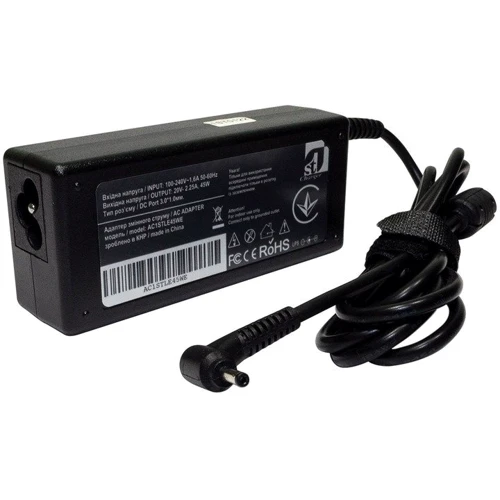 Зарядное устройство 1StCharger Lenovo 45Вт 20В 2.25A 3.0x1.0 мм (AC1STLE45WE)