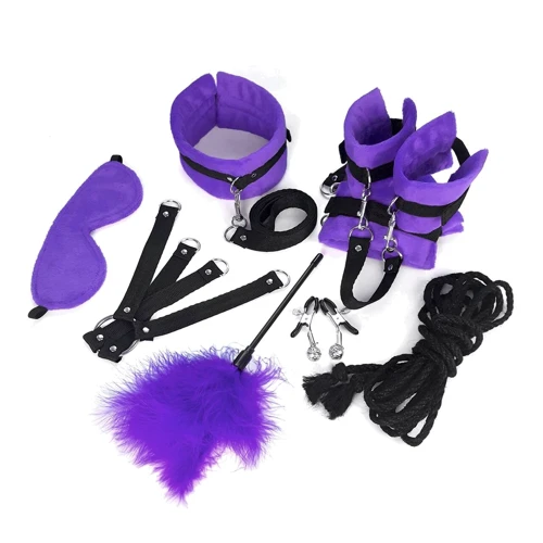 Набор БДСМ Art of Sex - Soft Touch BDSM Set 9 предметов фиолетовый