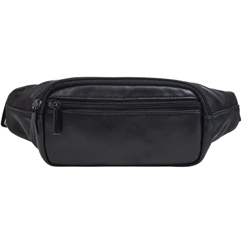 Мужская поясная сумка Buffalo Bags черная (SHIM7310A-black)