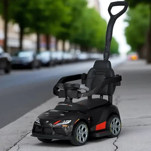 Детский электромобиль-толокар 3в1 Bambi Toyota черный (M 6129EBLR-2)