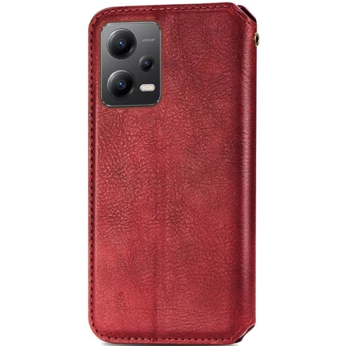Аксессуар для смартфона Mobile Case Getman Cubic Red for Xiaomi Poco X5 Pro 5G / Redmi Note 12 Pro 5G: Материал искусcтвенная кожа и термополиуретан