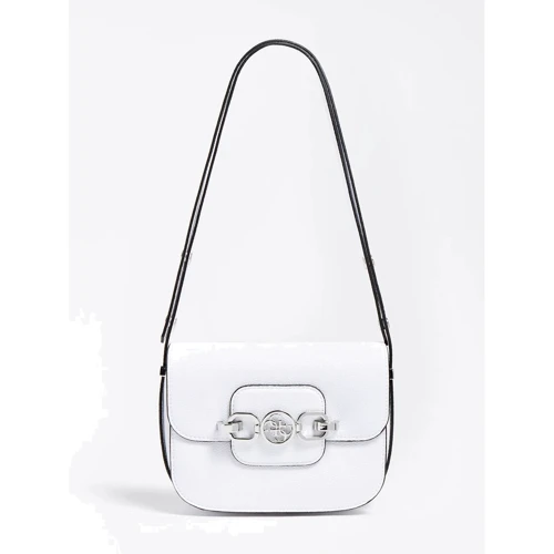 Женская сумка через плечо Guess Hensely Mini Cnvrtbl Xbdy Flap белая (HWVY8113780-WHI)
