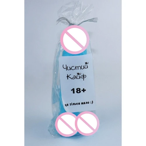 Крафтового мило-член з присоскою Чистий Кайф Blue size L