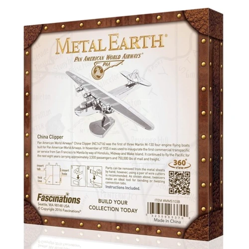 Металлический 3D конструктор Fascinations Самолет Pan Am Clipper, MMG103: Производитель Fascinations