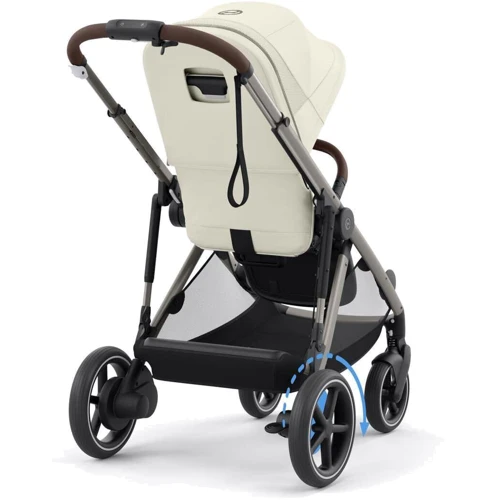 Прогулочная коляска Cybex eGazelle S TPE Seashell Beige с электродвигателем и функцией укачивания (524000541) фото 9