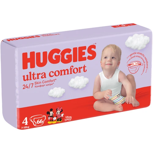 Подгузники Huggies Ultra Comfort 4 (7-18 кг) Mega для мальчиков 66 шт (5029053548777) фото 8