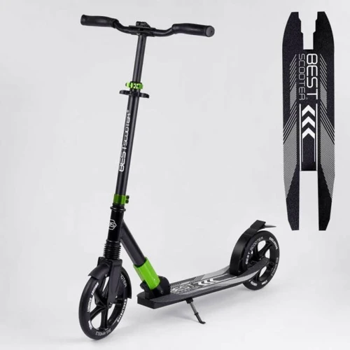 Самокат алюмінієвий Best Scooter зелений (72284)