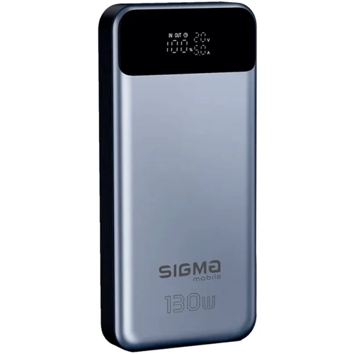 Внешний аккумулятор Sigma Power Bank 30000mAh mobile X-power 130W Silver (SI30A7QLX)