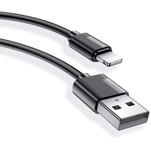 Кабель T-PHOX USB Cable to Lightning Nets 30cm Black (T-L801 Black): Довжина 0,3 м