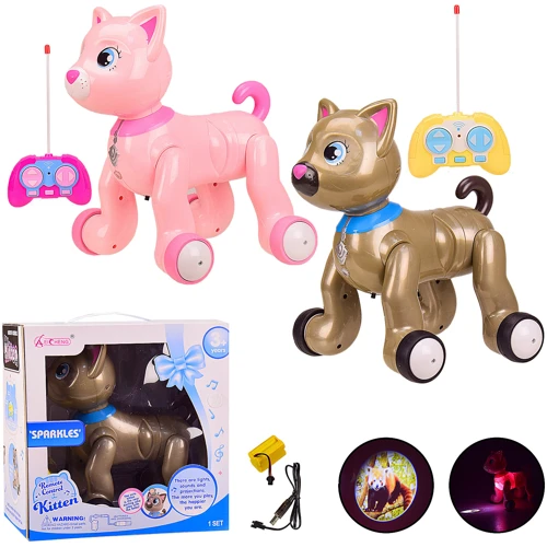Животное на р/у Кошка, USB, проектор, пульт (1040A/1036A)