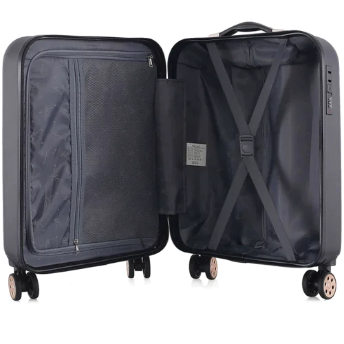 Чемодан Semi Line 20" (S) Black (T5718-1): Застежка Молния