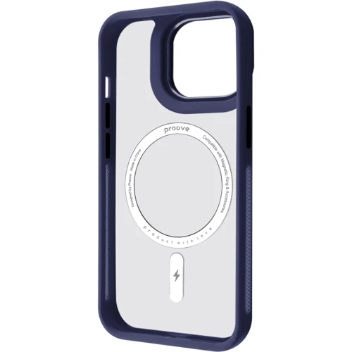 Чехол для iPhone Proove Clear Essence Case with Magnetic Ring Midnight Blue for iPhone 15 Pro Max: Цвет синий