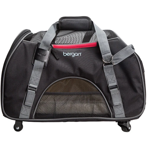 Сумка переноска Bergan Wheeled Comfort Carrier на колесах для собак и кошек, серый
