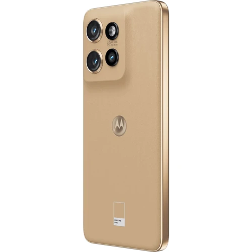 Смартфон Motorola Edge 50 Neo 5G 8/256GB Latte (UA UCRF): Камера тройная 50 МП (f/1.8) + 10 МП (f/2.0) + 13 МП (f/2.2) / LED вспышка / HDR / Панорама / Фронтальная 32 МП (f/2.4)
