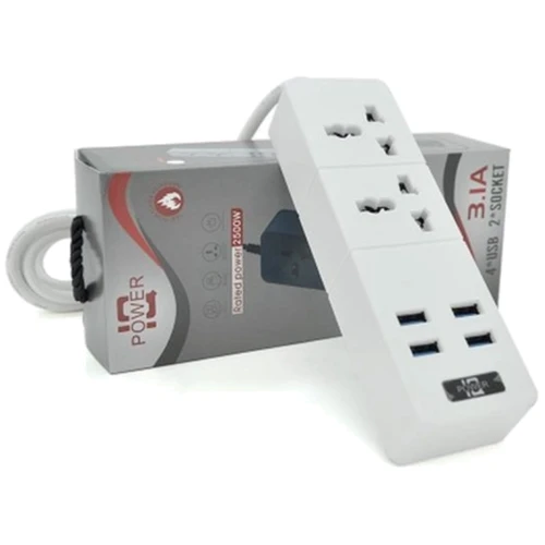 Сетевой фильтр Voltronic Power TВ-Т07 2 розетки 4xUSB White (ТВ-Т07-White): Количество розеток, шт 2
