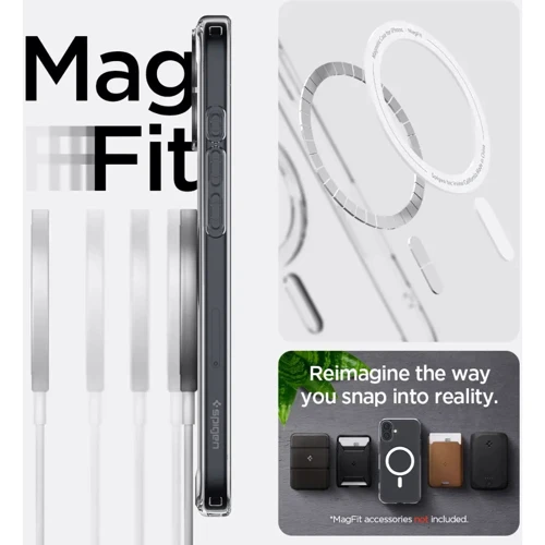 Чехол для iPhone Spigen Ultra Hybrid MagFit White (ACS08205) for iPhone 16 фото 21