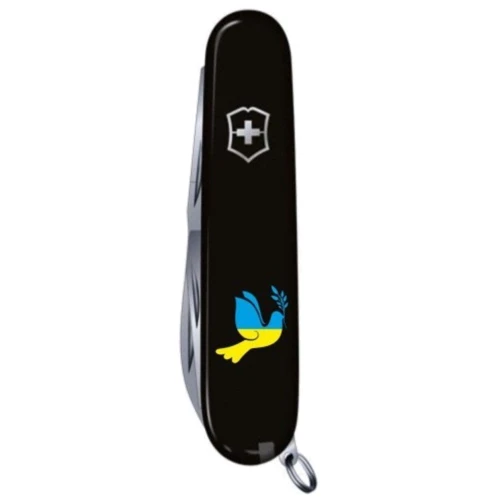 Мультитул Victorinox Climber Ukraine 91мм/14 функций/черный /Голубь Мира сине-желтый (1.3703.3_T1036u): Количество функций 14