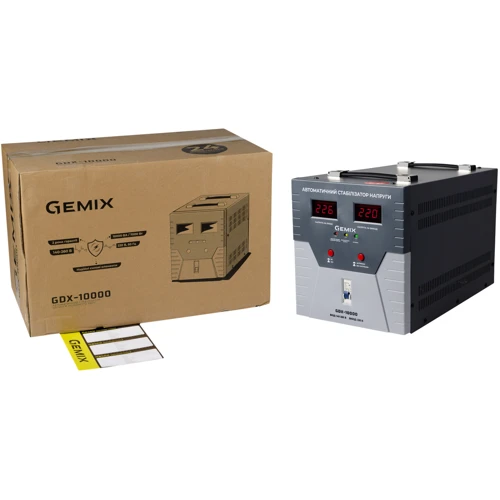 Стабилизатор напряжения Gemix GDX-10000: Время задержки, с 150