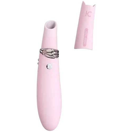Вакуумный стимулятор с вибрацией KisToy Miss CC Pink