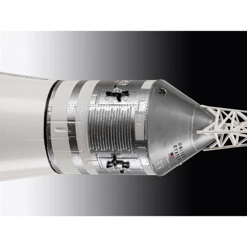 Сборная модель Revell набор Ракета-носитель Сатурн 5 миссии Аполлон 11. К 50-летию высадки на Луну. уровень 5 масштаб 1:96 фото 7