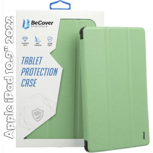Аксессуар для iPad BeCover Soft Edge with Pencil mount Green for iPad 10.9 (2022 / 2024) / iPad 11 2025 (709183)