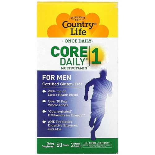 Country Life Core Daily-1 Мультивитамины для мужчин 160 таблеток: Форма выпуска Таблетки