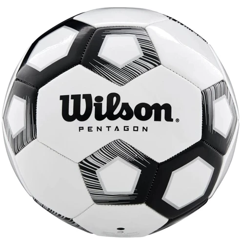 М'яч для гри Wilson Pentagon white/black футбольний size 5 (WTE8527XB05)