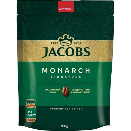 Кофе растворимый Jacobs Monarch 300 г (4820206290144)