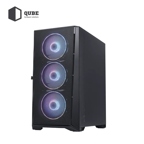 Корпус QUBE MESH 600W Black (MESH_F56U3): Форм-фактор материнской платы microATX/mini-ITX