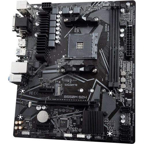 GIGABYTE B550M S2H: Додатково Підтримка UEFI, Радіатор на VRM, Підтримка RAID