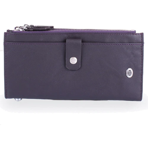 Женский кошелек ST Leather Accessories темно-фиолетовый (NST420-violet)