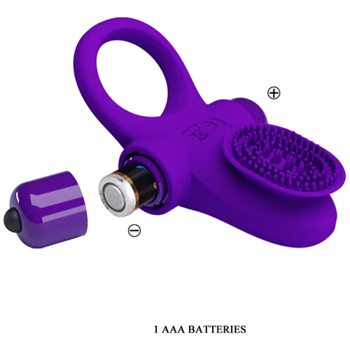 Віброкільце LYBAILE Pretty Love Vibrant Penis Ring II Purple