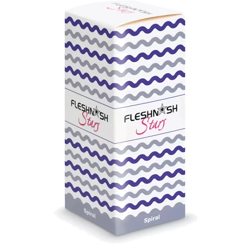 Мастурбатор с эффектом отсоса Fleshnash Spiral Touch (белый), 15х6.7см