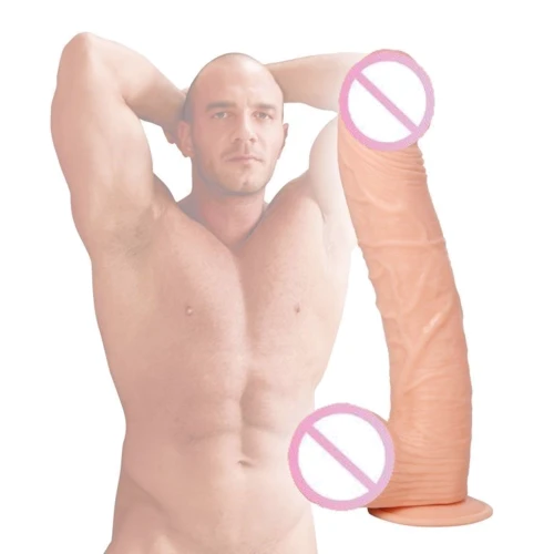 Огромный фаллоимитатор Raging Cockstars Jumbo Giant Jim 11 Inch Realistic Dildo, 26,7х5,7 см