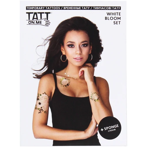 Временные тату TATTon.me White Bloom Set (TSWhiteBloom)