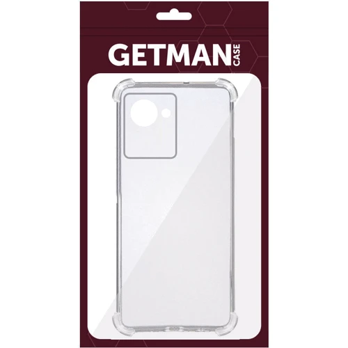 Чехол для телефонов TPU Case GETMAN Ease logo Full Camera Transparent for Realme C30s: Цвет прозрачный