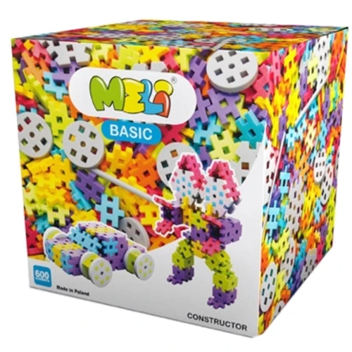 Конструктор MELI BASIC фигурный 600 эл. (2,5х2,5см)