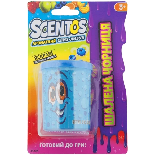 Ароматная слизь-лизун Scentos - Озорная Черника (85г, в баночке) (45485)