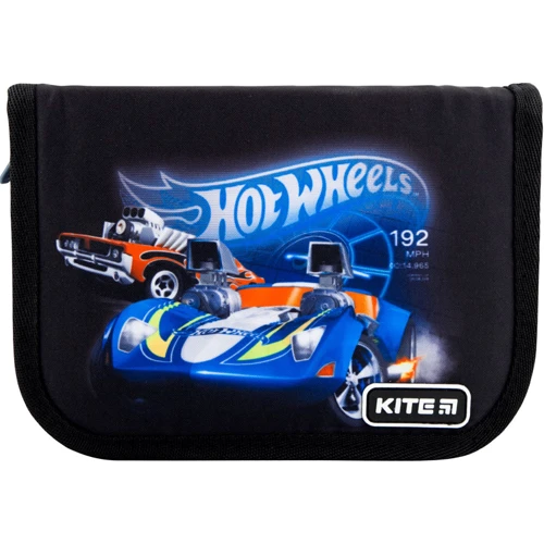 Пенал без наполнения Kite Education Hot Wheels HW20-621, 1 отделение, 1 отворот