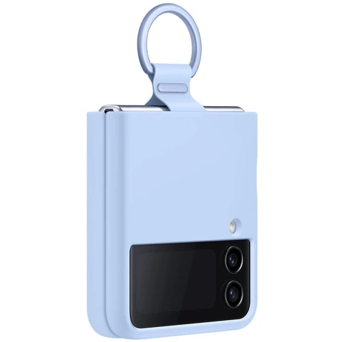 Чехол для телефонов Samsung Silicone Cover with Ring Arctic Blue (EF-PF721TLEGUA) for Samsung F721 Galaxy Flip 4: Тип накладка на заднюю часть