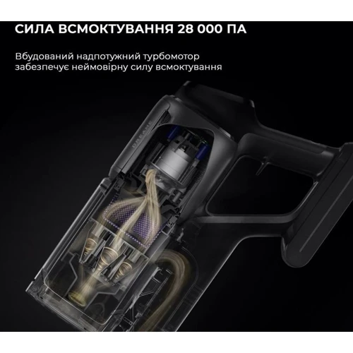 Пилосос Dreame Z30 Aqua Cycle: Потужність всмоктування 310 Вт
