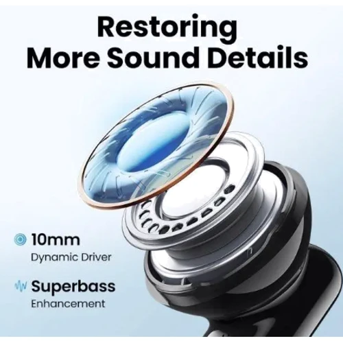 Наушники Ugreen WS106 HiTune T3 Earbuds Black (90401): Дополнительно TWS наушники