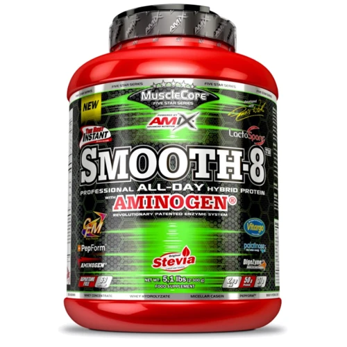 Протеин Amix MuscleCore® Smooth-8 Protein 2300 g / 69 servings / strawberry